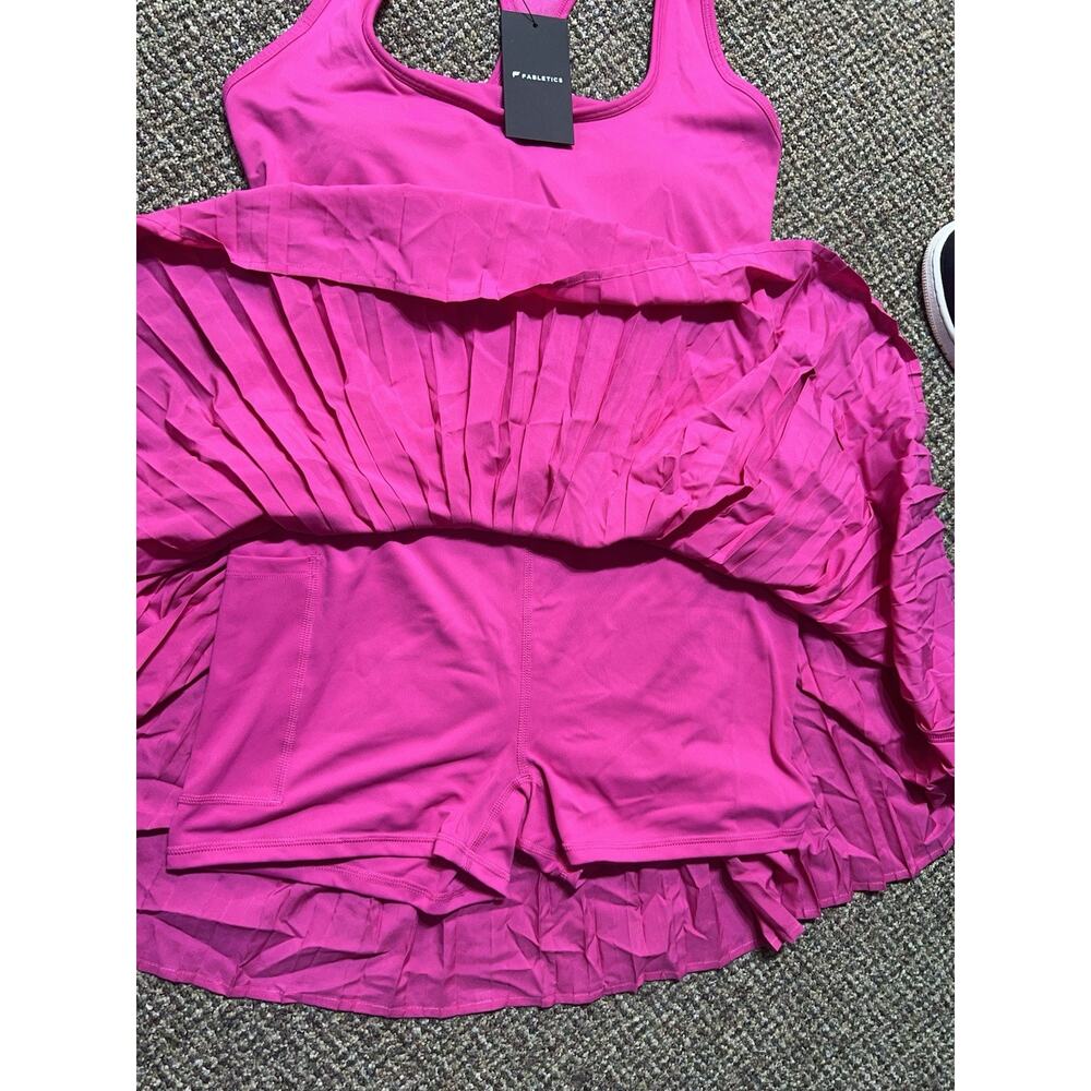 Fabletics Hot Pink Racerback Mini Dress - Picture 5 of 10